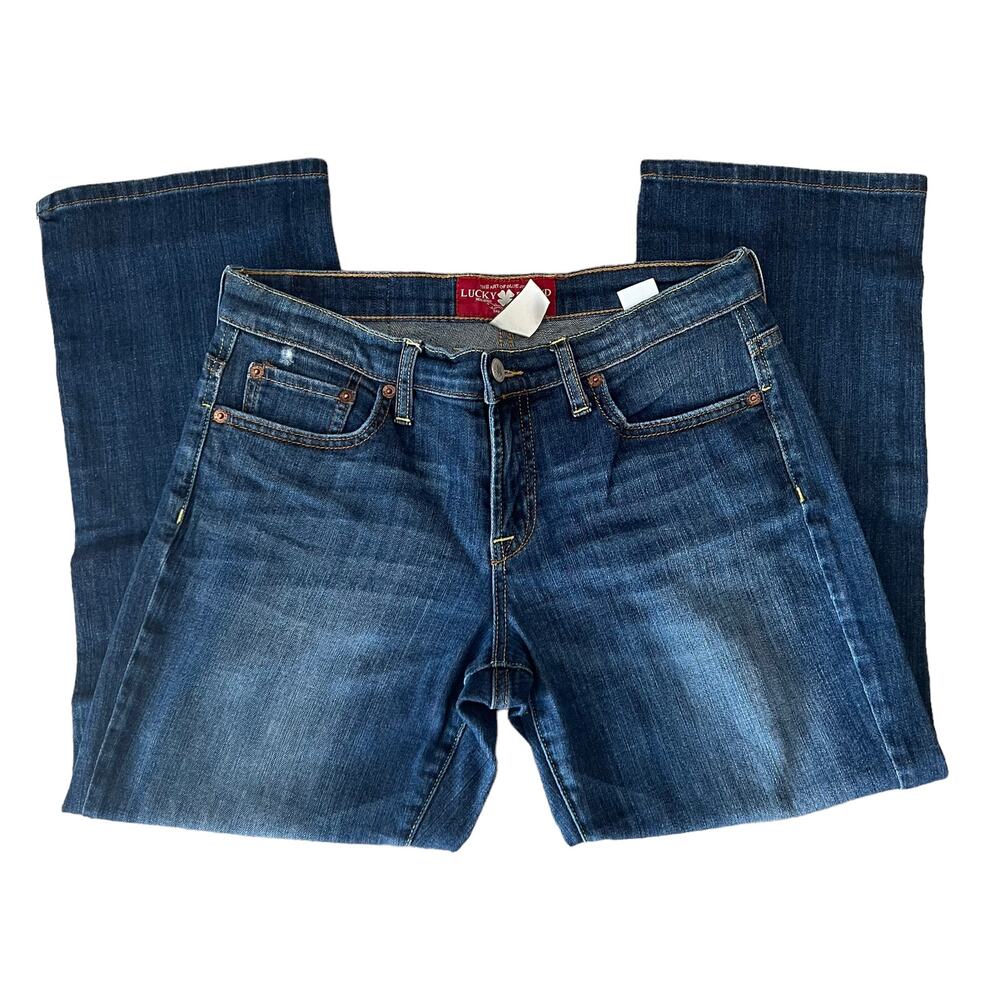 Lucky Brand Dark Wash Easy Rider Crop Jeans 6